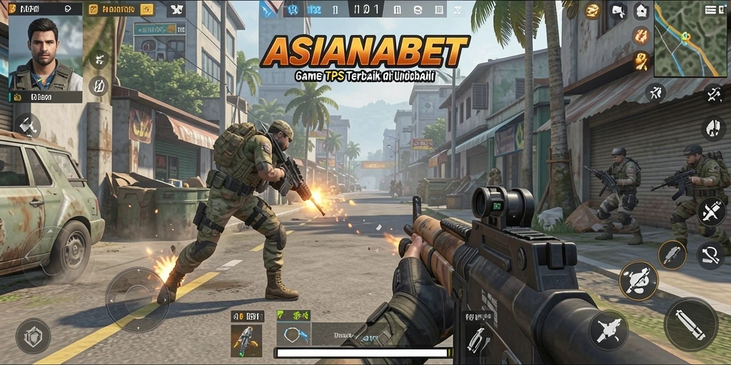 Tangkapan layar <strong>ASIANABET</strong> menunjukkan aksi pertempuran seru di gameplay TPS.