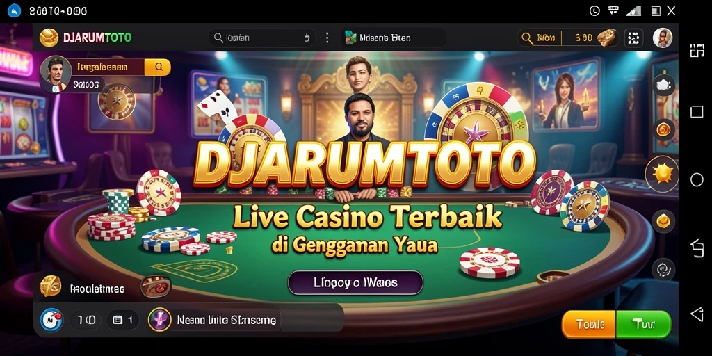 Tampilan gameplay Live Casino yang mengasyikkan di DJARUMTOTO.