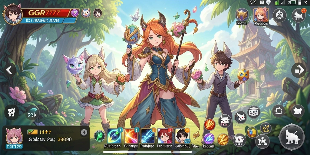 Screenshot GGR7777 menampilkan aksi seru dalam dunia Anime.