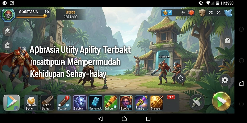 Tampilan antarmuka GOBETASIA yang sederhana dan fungsional.