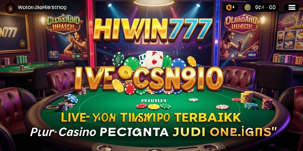 Tampilan gameplay HIWIN777 yang mendebarkan dengan dealer profesional.