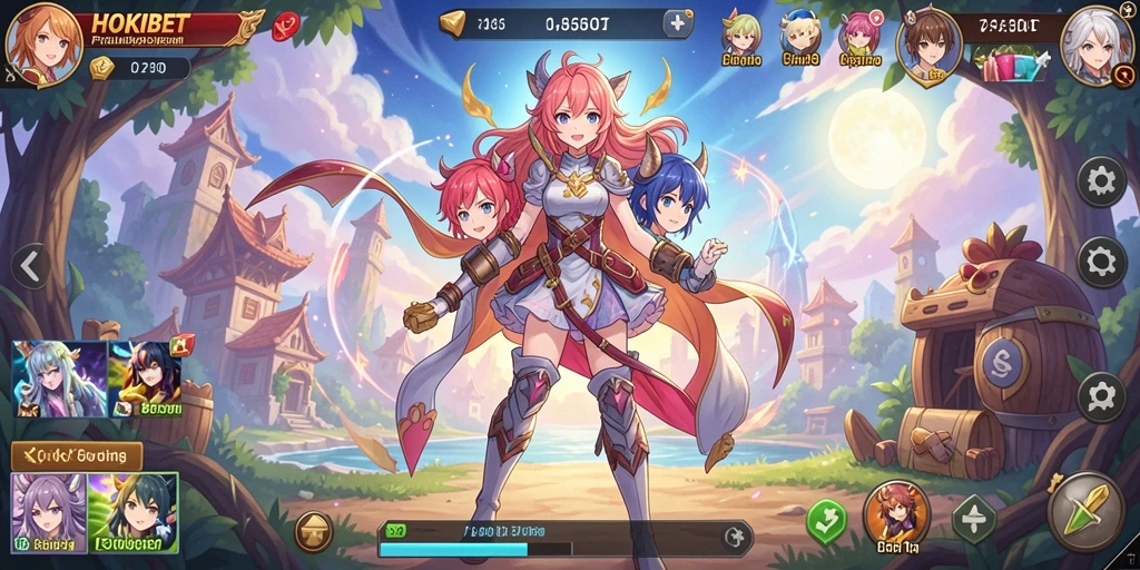 Tampilan gameplay HOKIBET yang menakjubkan dan penuh warna.
