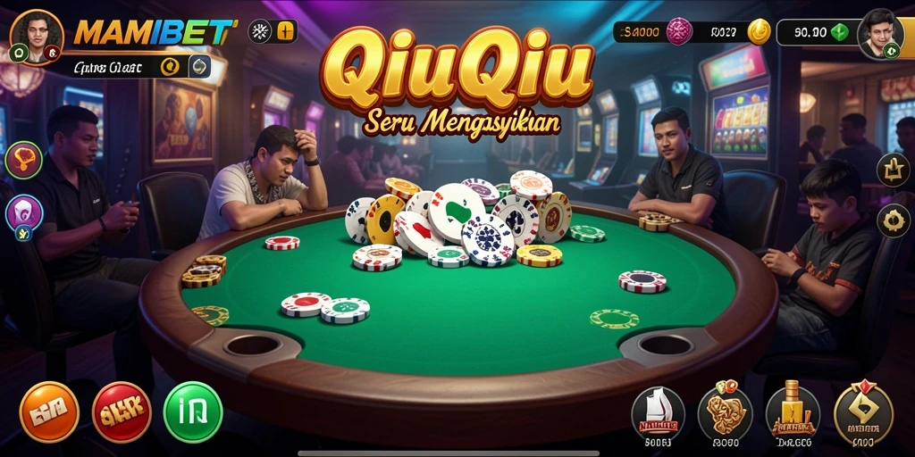 Tampilan gameplay menarik dari MAMIBET yang penuh dengan aksi QiuQiu.