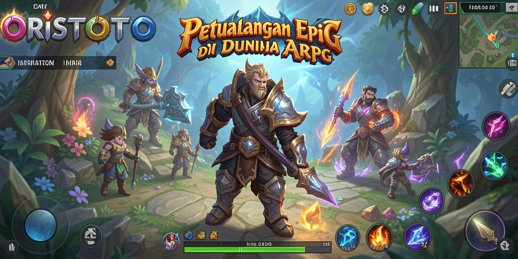 Tampilan menarik gameplay ARPG di ORISTOTO dengan aksi seru.