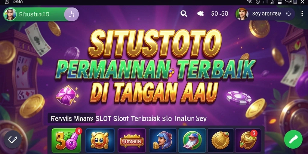 Gameplay menarik dari SITUSTOTO menunjukkan keseruan bermain Slot.
