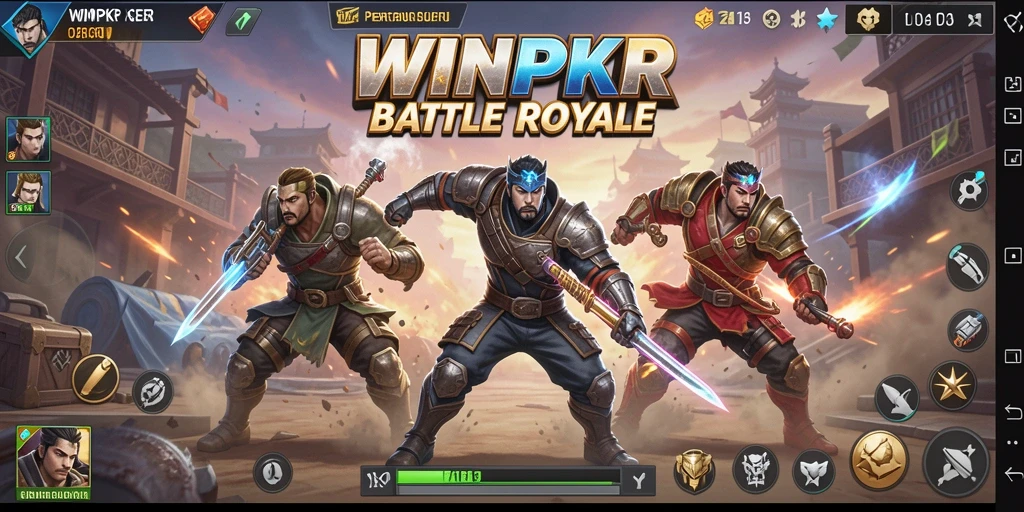 Gameplay seru WINPKR di medan perang Battle Royale.
